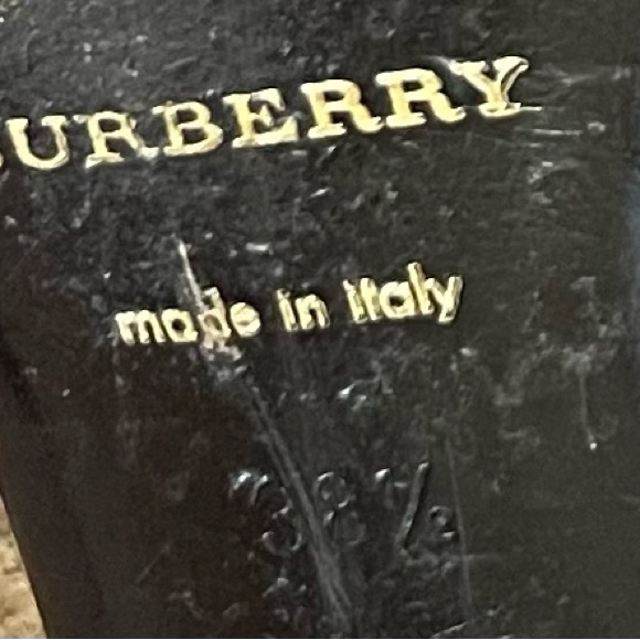 Authenticated Burberry Novacheck Slingback Flats- Women’s 38.5/8.5 US - Picture 10 of 11